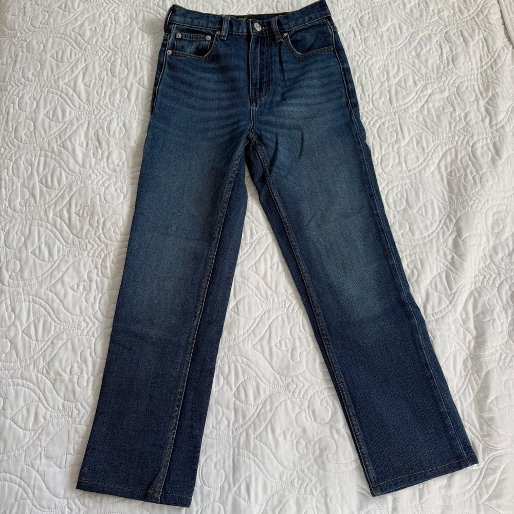 Maje Straight Leg High Rise Eco-Friendly Jeans Classic Dark Wash Women’s‎ XS EUC